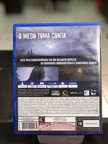 Resident Evil Village Standard Edition Capcom Ps4 Físico (Usado)