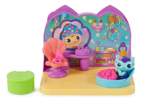 Gabbys Dollhouse, Mercats Spa Room Juego Con Figuras