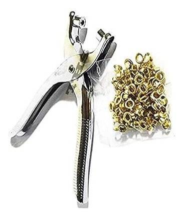Pinza Colocadora De Ojalillos 8 Mm Y 100 Ojalillos