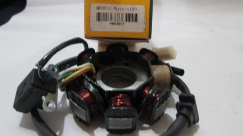 Imagen 3 de 3 de Estator Embobinado Moto 8 Campos Matrix 150 Gy6