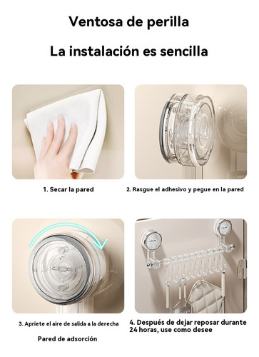 Colgador De Toallas Con Gancho De Ventosa De Plástico