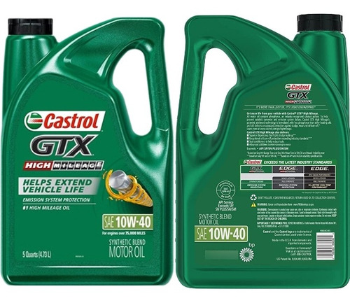 Aceite 10w40 Semisintético Castrol Importado 4.73l Original