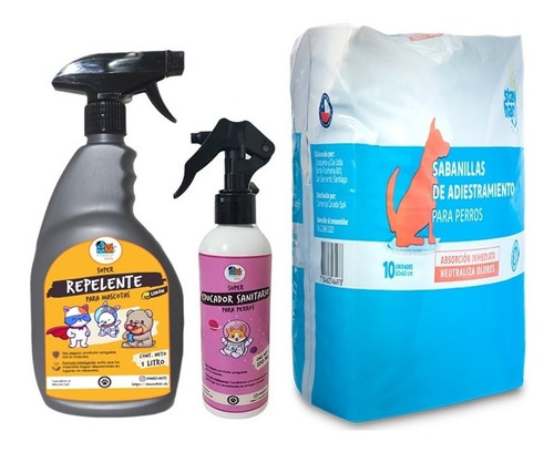 Kit Para Perros Educador +repelente +sabanillas 