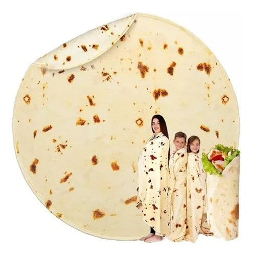 Cobijas De Burrito Blanket Redonda Manta De Taco Para Hogar
