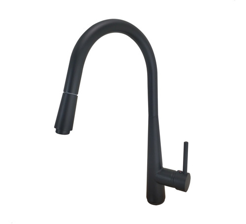 Torneira Gourmet Cozinha Monocomando Extensível Preta Fosca
