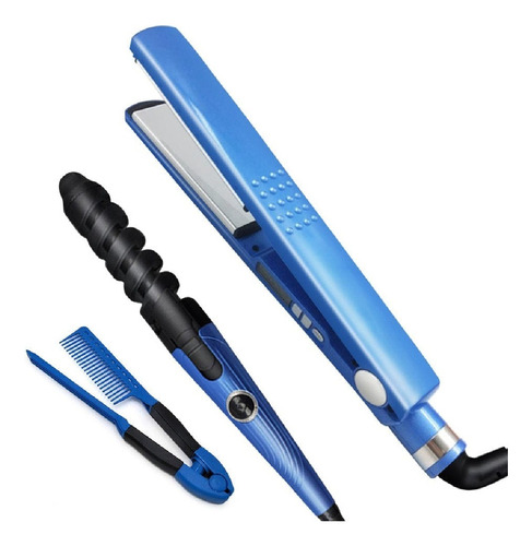 Plancha Alisadora Plancha De Cabello + Rizadora Titanium