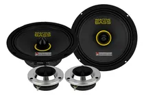 Comprar Set De Medios 6.5 Con Tweeters Open Show Reactive Bass 300w