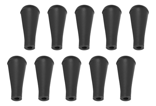 Accesorios Field Point Negros Y Negros De 6 Mm, 10 Piezas De