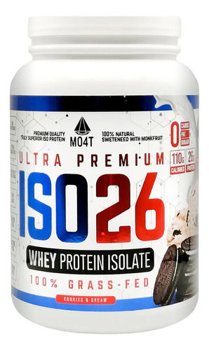 Proteína Iso26 Isolatada 1.6lbs Cookies & Cream Mo4t