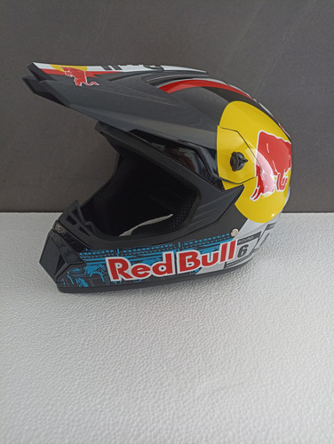 Casco De Motocross, Downhill, Enduro, Dh Red Bull Negro Lisa L (Usado)
