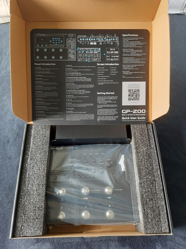 Pedal De Efeito Valeton Gp-200 Multi-effects Processor Preto Preto