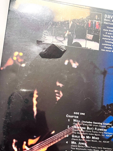 Live Between The Teeth David Byrne Laserdisc Importado Us