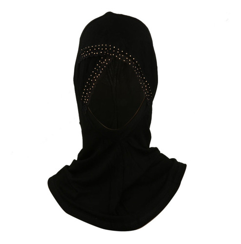 Musulmán Negro De Tapa Completa Hijab Cap Turbante Head