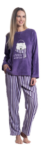 Pijama Micropolar Coralfleece Osito Con Botones