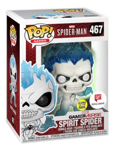 Spirit Spider Funko Pop Spiderman 467 Gitd Brilla