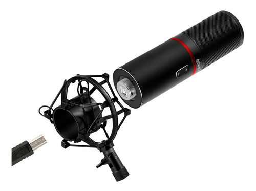 Micrófono Redragon BLAZAR GM300 condensador cardioide negro
