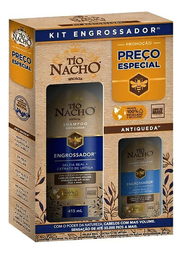  Tio Nacho Kit Engrossador Shampoo 415ml +condicionador 200ml