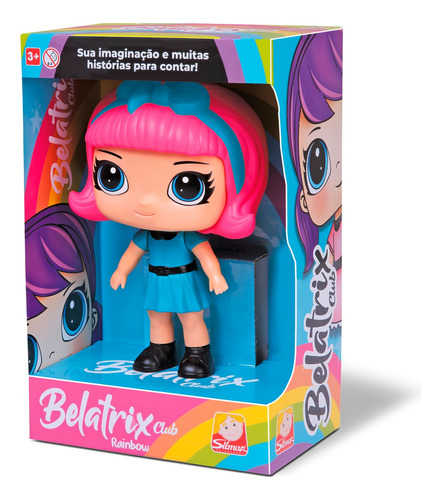 Belatrix Boneca Silmar Brinquedos Com Laço 19 Cm Meninas