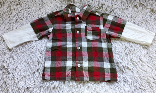 Camisa A Cuadros Carter's Bebe Niño 9 Meses