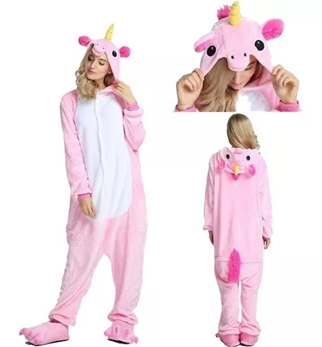 Pijamas Unicornio Rosa Talles Del Al L con