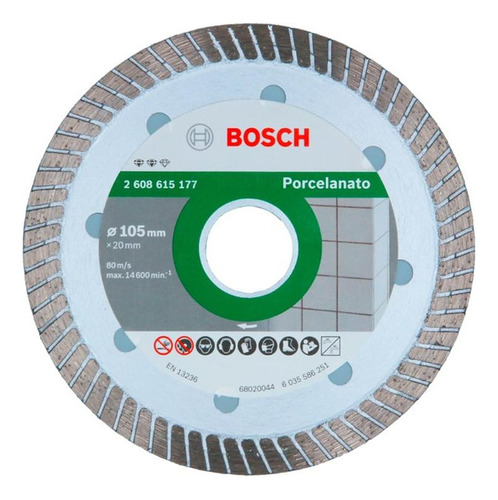 Disco Diamantado Bosch 105mm Porcelanato 2608615177