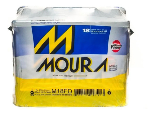Imagen 2 de 9 de Bateria Moura M-18fd 12x45 45 Amp 450cca
