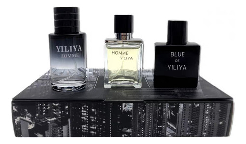 Mini Set De 3 Pzs Perfumes Fragancia 30ml Caballero Men