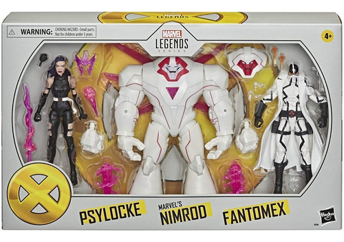 Psylocke, Nimrod y Fantomex - X-men - Marvel Legends