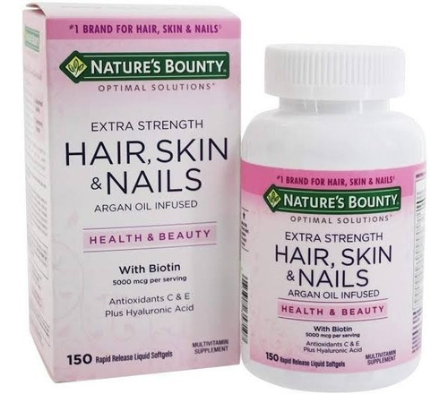 Hair, Skin & Nails 150cápsulas Nature's Bount Importado