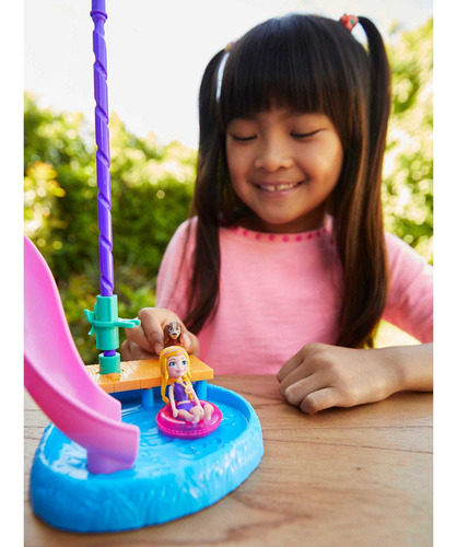 Set De Juego Polly Pocket Casa Del Lago Con Muñeca (Usado)