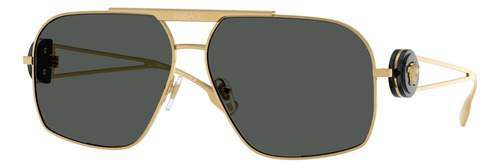 Gafas De Sol Versace De Sol Ve2269 Xl, Color Amarillo Con Marco De Acero Estandar - Ve2269