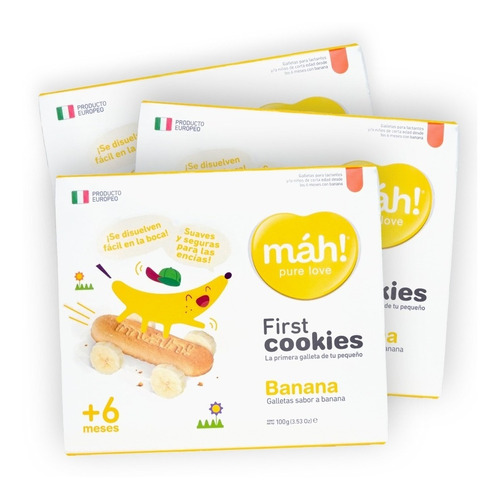 Galletas Para Bebé Mah Banana - 3un (300g)