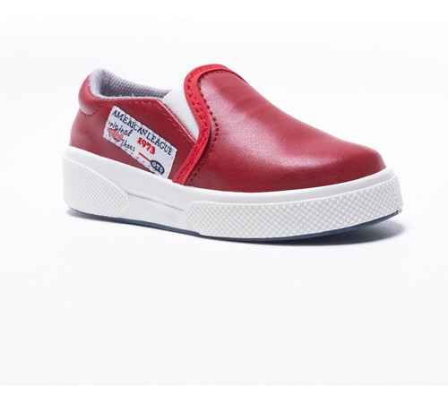 Imagen 2 de 8 de Zapatilla Pancha Toy Roja Vinilo (talle 20 Al 26) Art 3319r