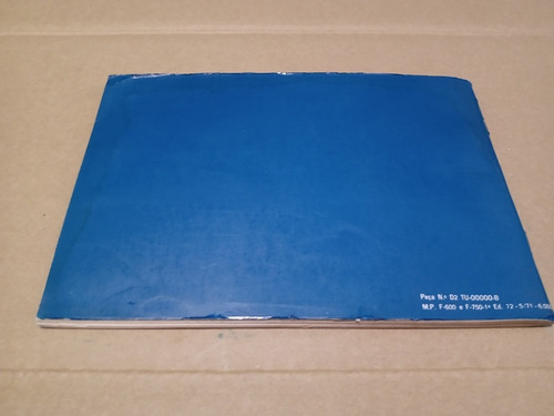 Manual Proprietário Ford F-600 F-600 Diesel F-750 Em Branco (Usado)