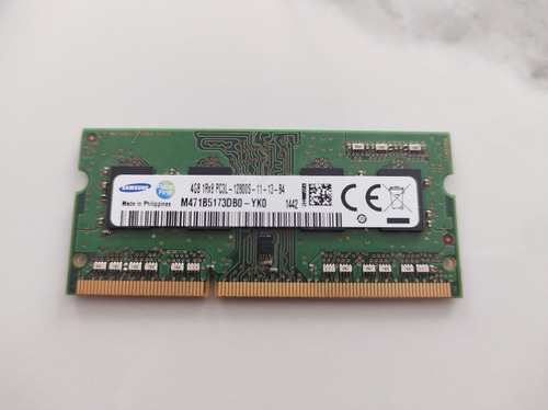 Memoria Ram Samsung 4gb Ddr3l-1600 Para Laptop Pc3l-12800 (Usado)