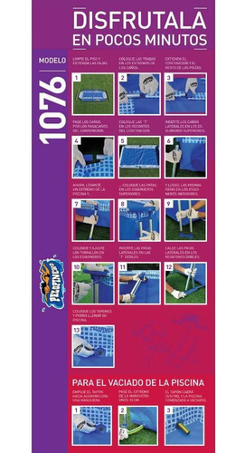 Imagen 4 de 5 de Pileta Pelopincho 1076 (445cm X 225cm X 80cm)