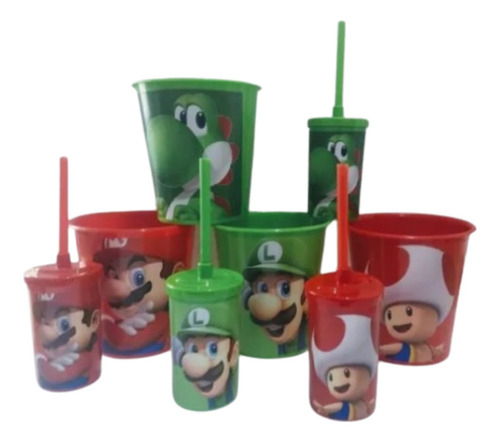 20 Kits Cinema Mario Lembrancinha Personalizada