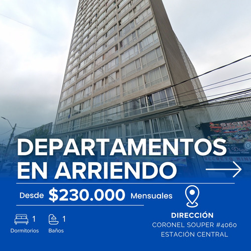 Oportunidad, Lindo Dpto Arriendo Coronel Souper N° 4060
