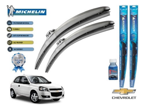 Par Plumas Limpiabrisas Chevrolet Chevy C3 2010 Michelin