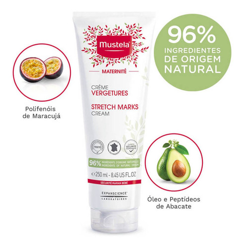 Imagem 3 de 5 de Mustela Maternite Creme Hidratante Preventivo Estrias 3 Em 1