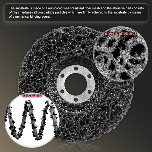 Disco Pulir Removedor Pintura Oxido 115mm Esmeril 6pcs
