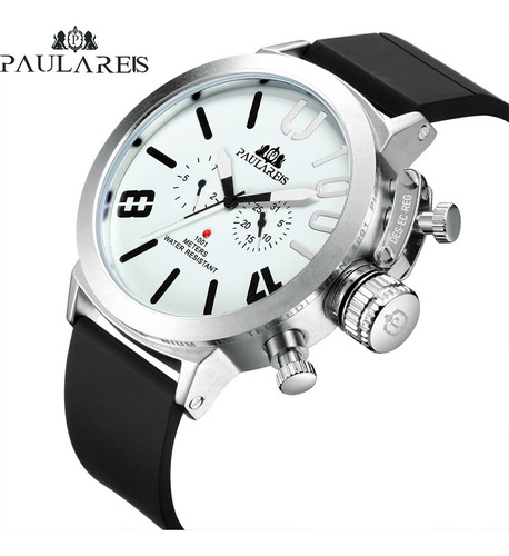 Reloj Mecánico Automático Impermeable Paulareis Para Hombre