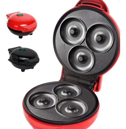 Mini Máquina De Fazer Rosquinhas Donuts Confeitaria Cozinha Cor Vermelho 110v