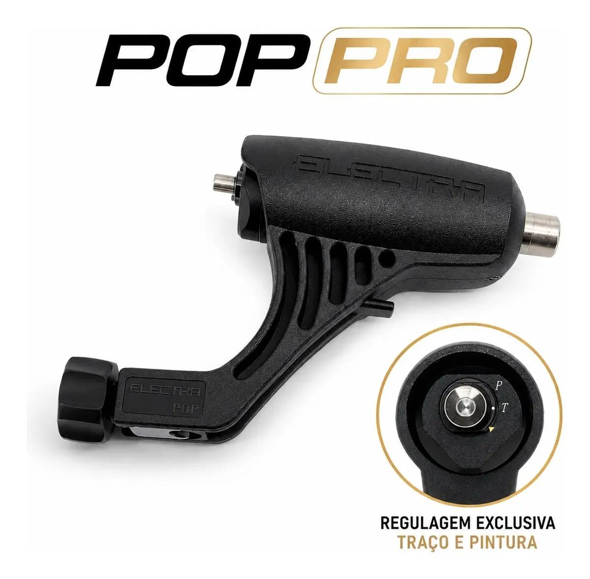 Máquina Rotativa Electra Pop Pro Electric Ink Tatuagem Preta