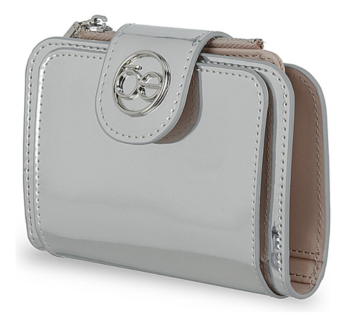 Cartera Hibrida Cloe Etianil Chica Color Plateado