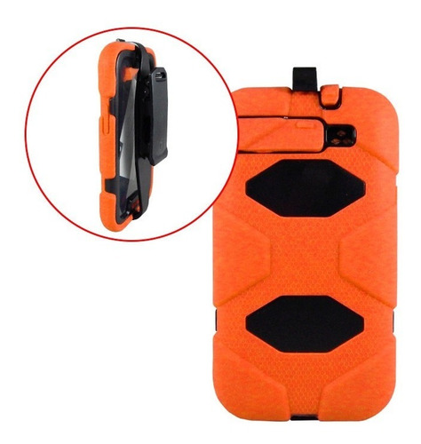 Samsung Funda Estilo Survivor Galaxy S3 Uso Rudo Naranja