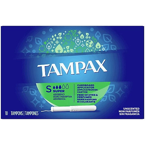 Tampón Tampax Super Con Aplicador 3 Pack 30 U
