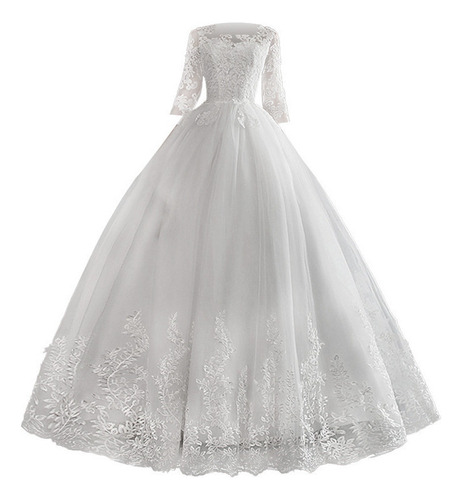 ~ Vestido De Novia Encaje Estilo Bosque Nupcial Talla Grande