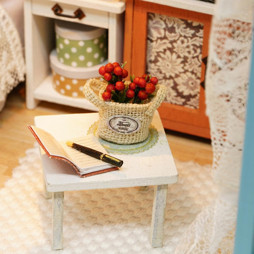Hosioe Kit De Casa De Muñecas En Mitura Diy Realista Mini