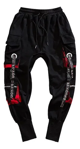 comprar Hip Hop Cargo Joggers - Calça De Moletom Harém, Cor N